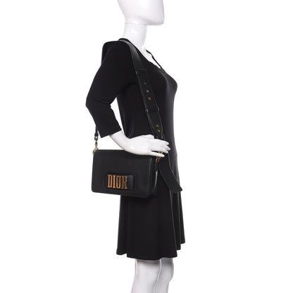 Christian Dior Grained Calfskin Dio(r)evolution Flap Bag Black 2 of 14
