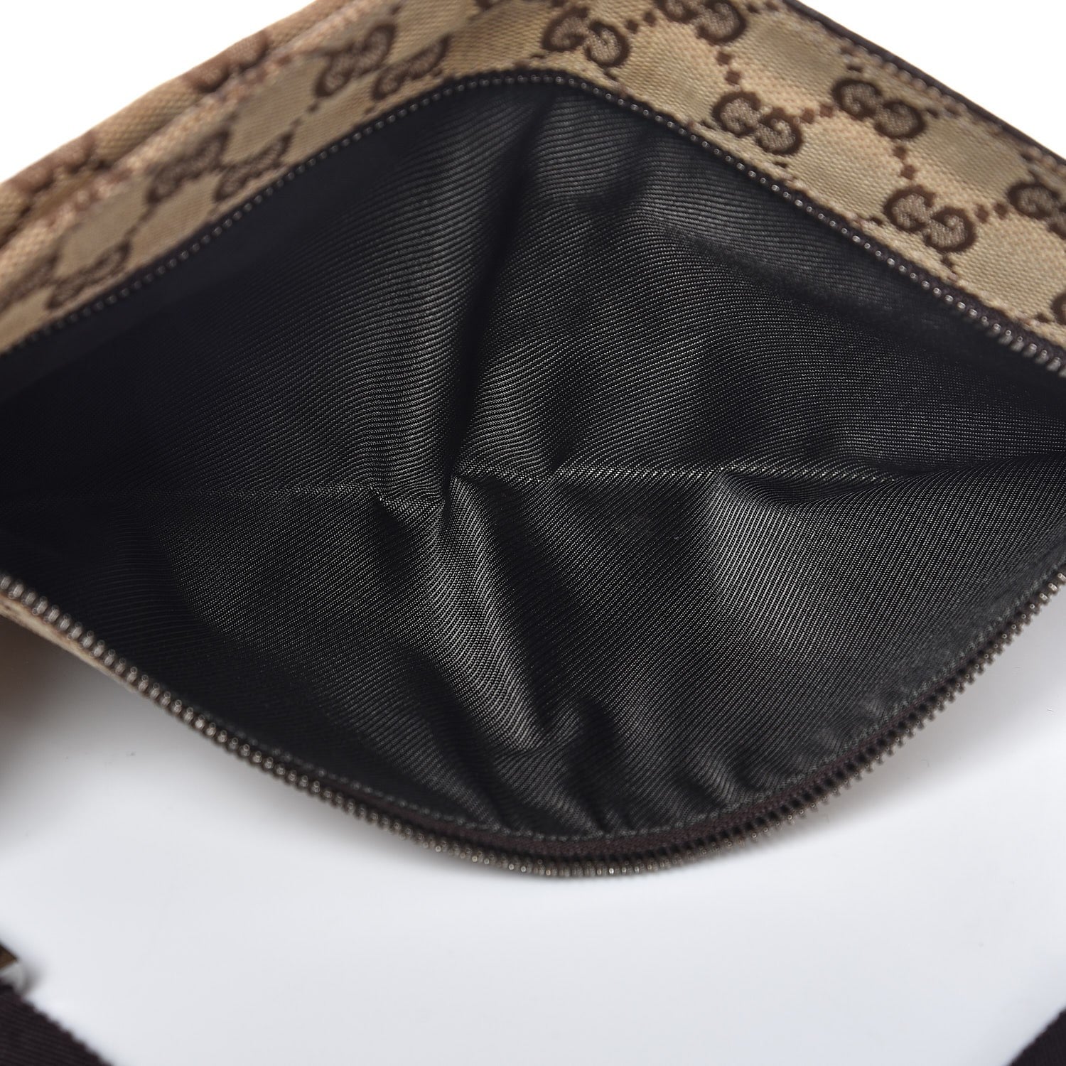 Gucci GG Monogram Double Pocket Belt Bag Dark Brown 5 of 8