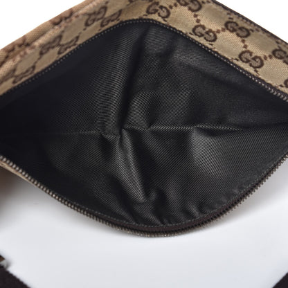 Gucci GG Monogram Double Pocket Belt Bag Dark Brown 5 of 8