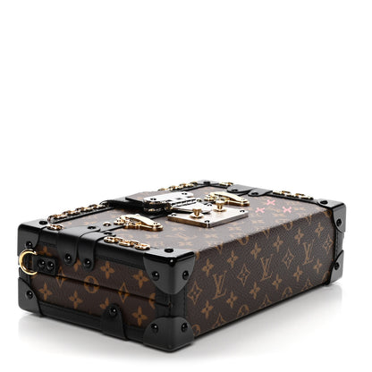 Louis Vuitton Monogram Chain Petite Malle Black 3 of 8