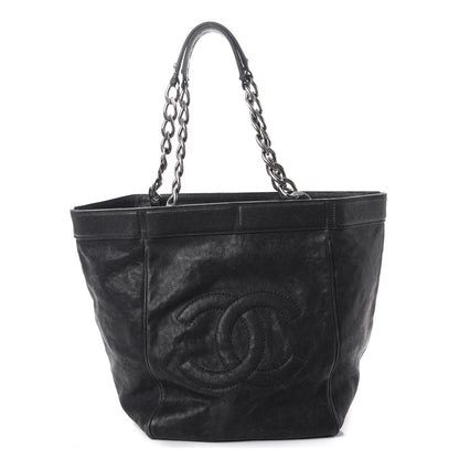 Chanel Distressed Caviar Outdoor Ligne Tote Black 1 of 9