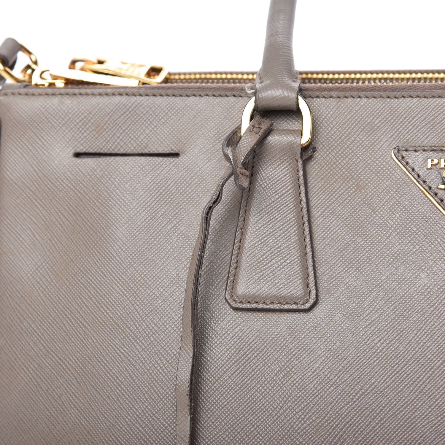 Prada Saffiano Large Galleria Double Zip Tote Argilla 8 of 11