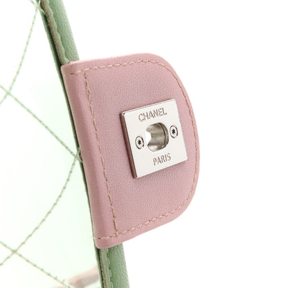 Chanel Lambskin PVC Quilted Mini Coco Splash Flap Blue Green 6 of 17