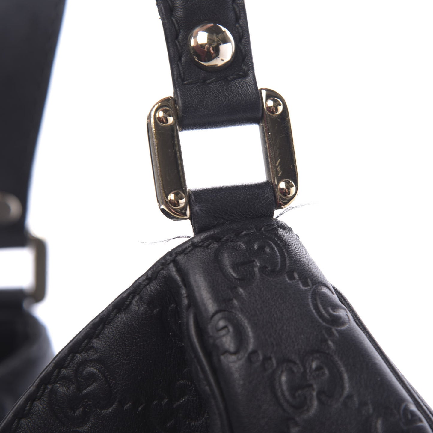 Guccissima Large New Ladies Web Hobo Black