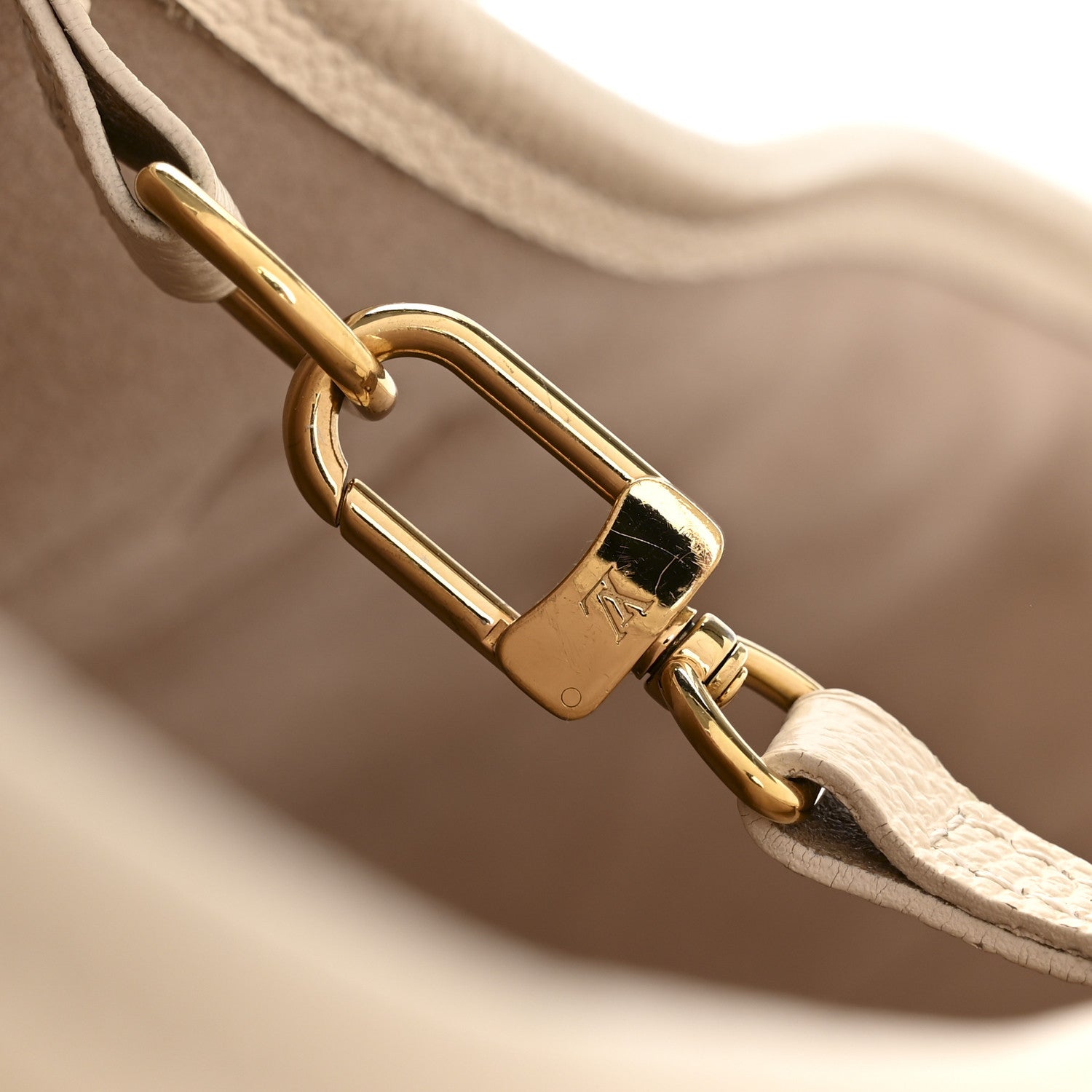 Louis Vuitton Empreinte Monogram Giant Neverfull MM Creme Rose Trianon 10 of 12