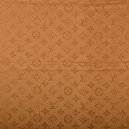 Louis Vuitton Wool Silk Monogram Shine Shawl Caramel 1 of 5
