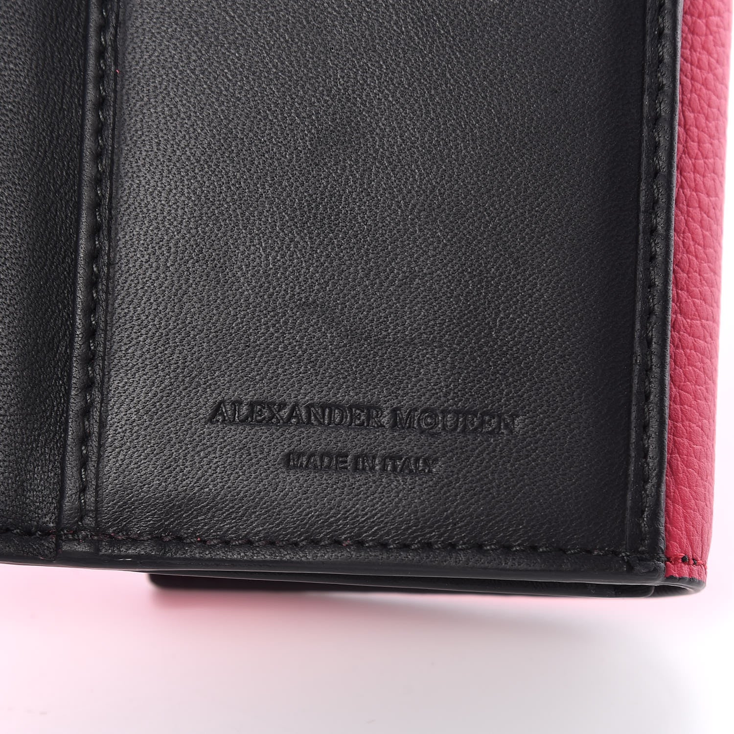 Alexander McQueen Calfskin Skull Continental Wallet Pink 7 of 9