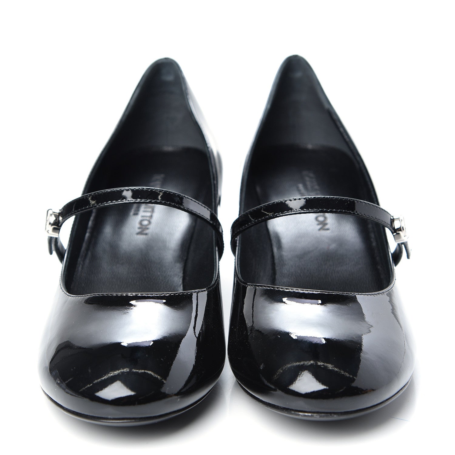 Louis Vuitton Patent Uniformes Silhouette 40mm Pumps 36.5 Black 2 of 10