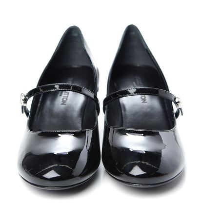 Louis Vuitton Patent Uniformes Silhouette 40mm Pumps 36.5 Black 2 of 10