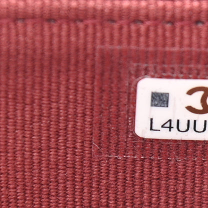 Chanel Caviar Quilted Pocket Twins Clutch With Chain Burgundy 9 of 13