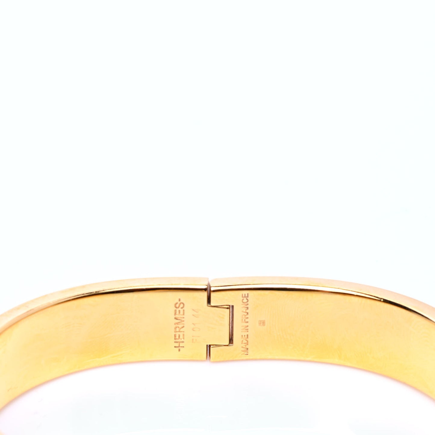 Enamel Narrow Clic Clac H Bracelet PM Black