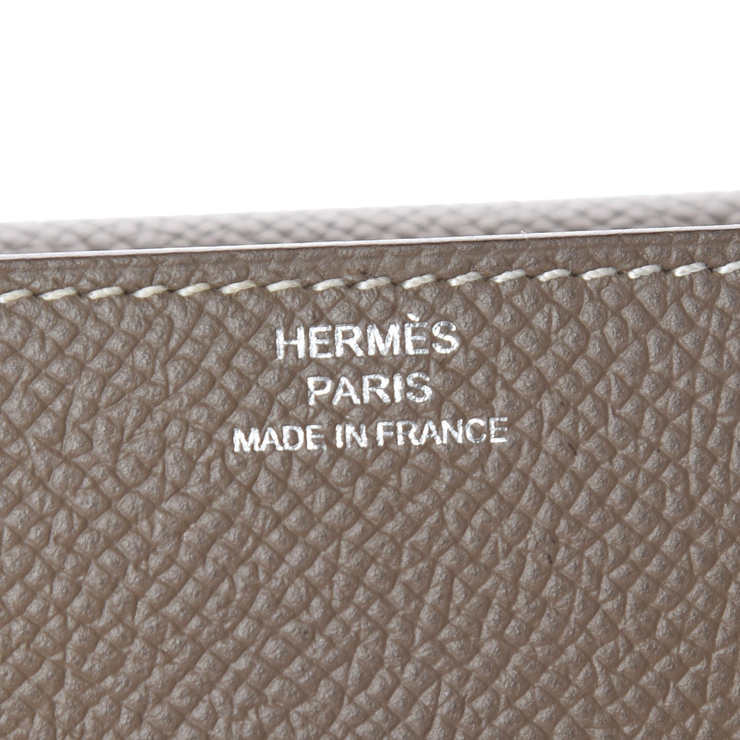 Hermes Epsom Clic Mini Card Holder Etoupe 6 of 8
