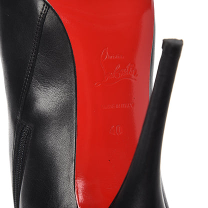 Christian Louboutin Kid Leather Ankle Boots Booties Heels 40 Black 6 of 12