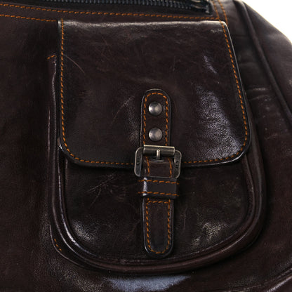 Christian Dior Calfskin Large Gaucho Double Saddle Bag Brown 22 of 30