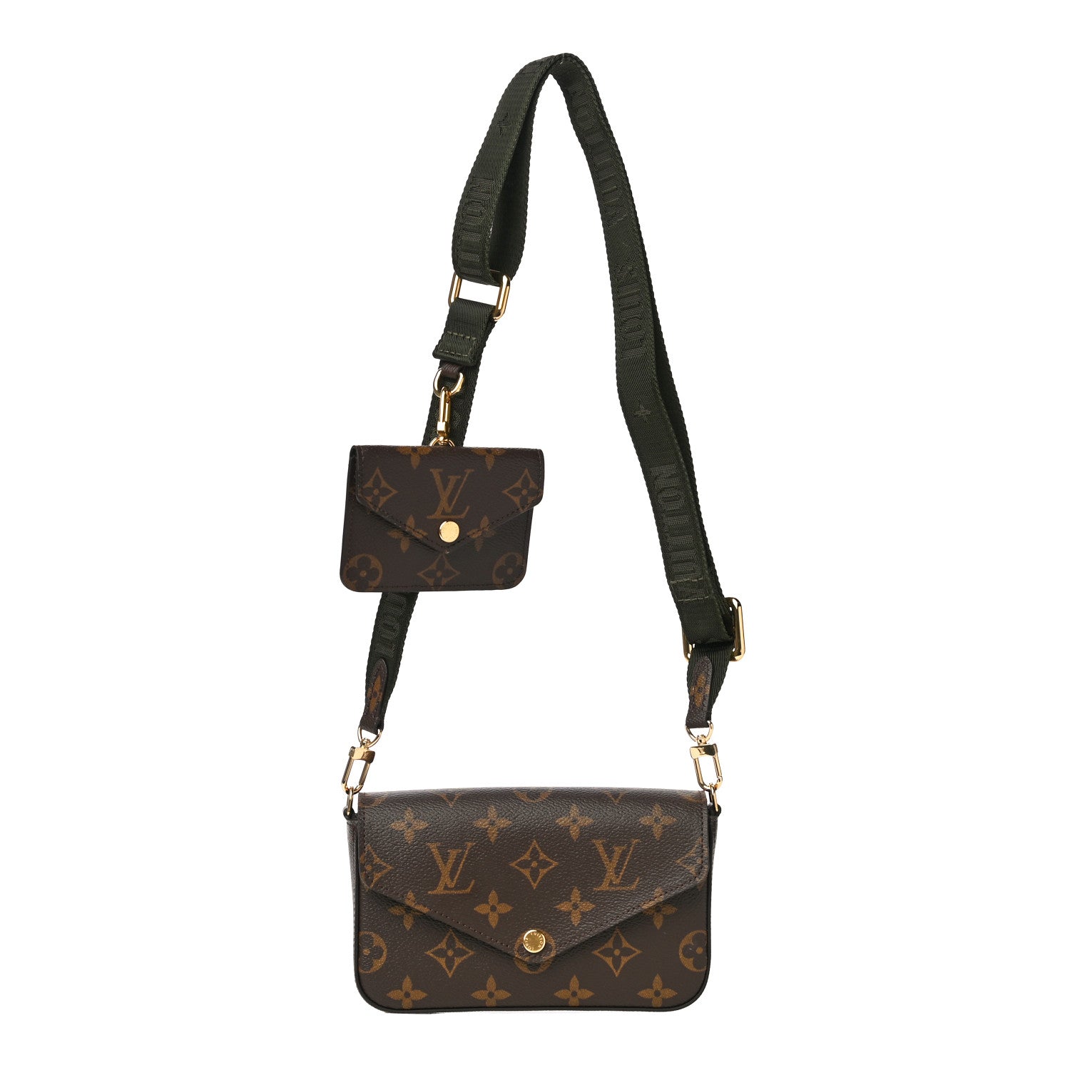 Louis Vuitton Monogram Felicie Strap & Go Kaki 1 of 10
