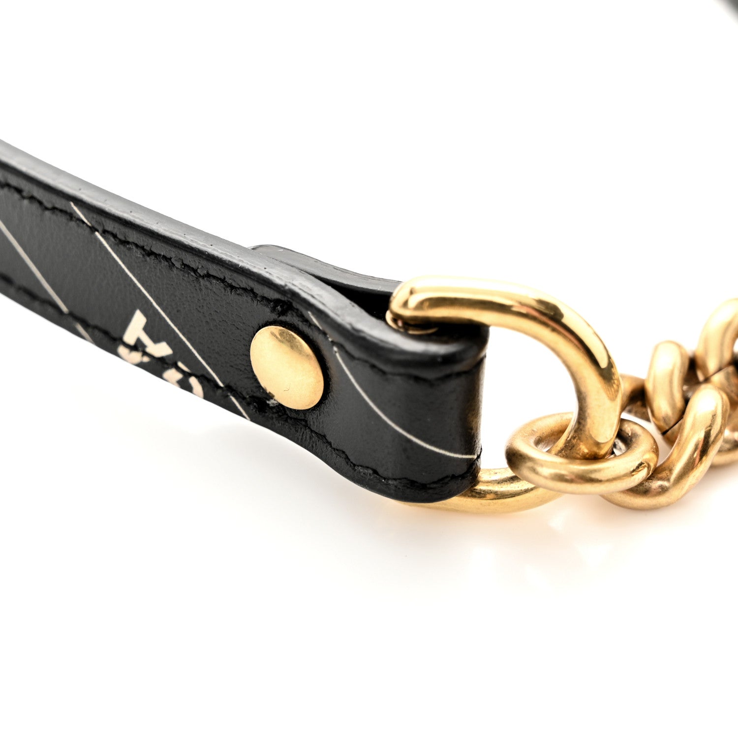 Gucci X BALENCIAGA Calfskin Matelasse Logo Print Small GG Marmont Shoulder Bag Black 14 of 14