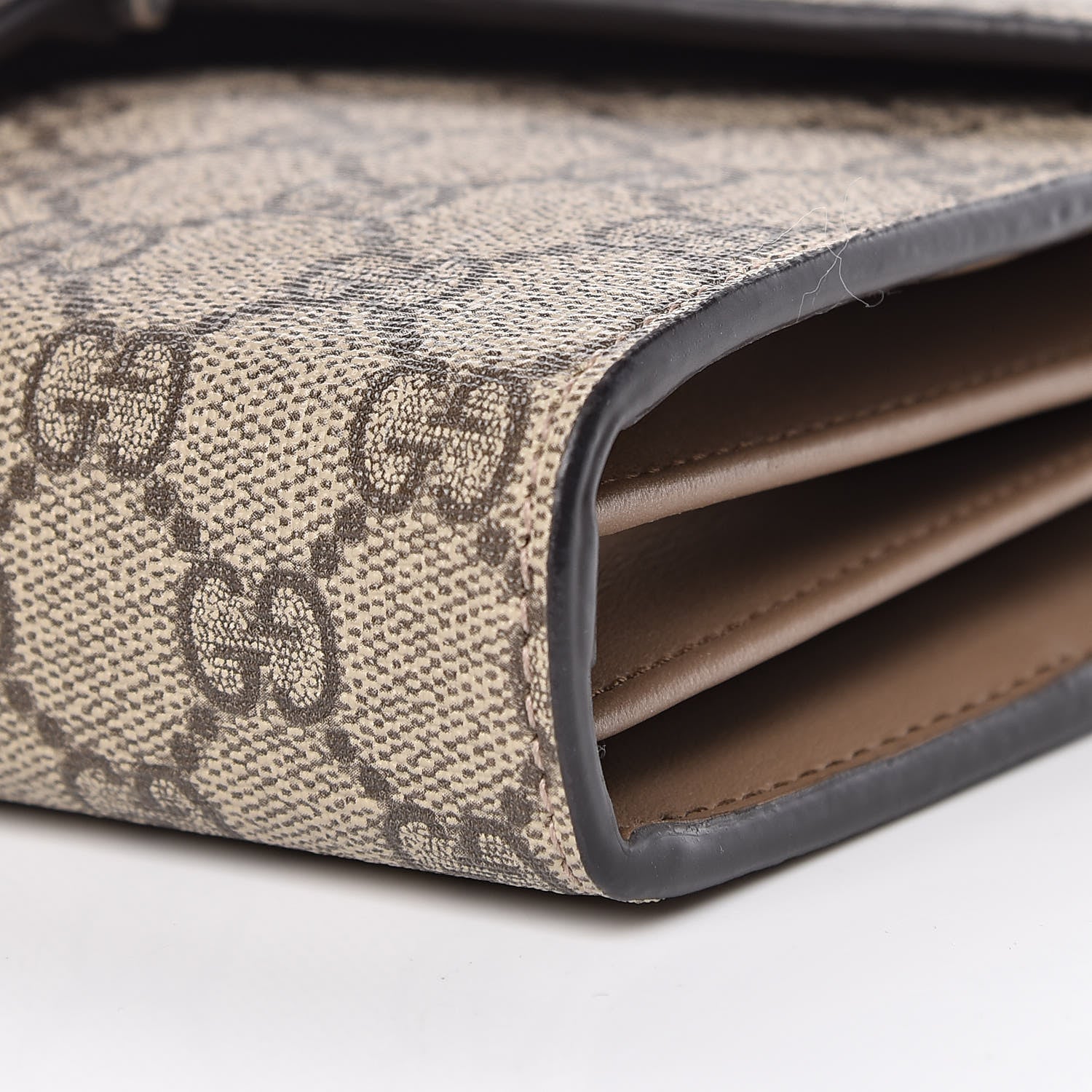 Gucci GG Supreme Monogram Mini Dionysus Chain Wallet Beige Taupe 9 of 10