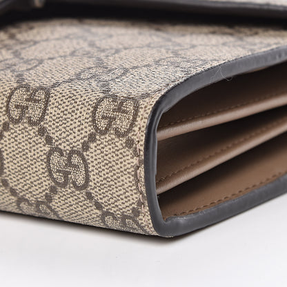 Gucci GG Supreme Monogram Mini Dionysus Chain Wallet Beige Taupe 9 of 10