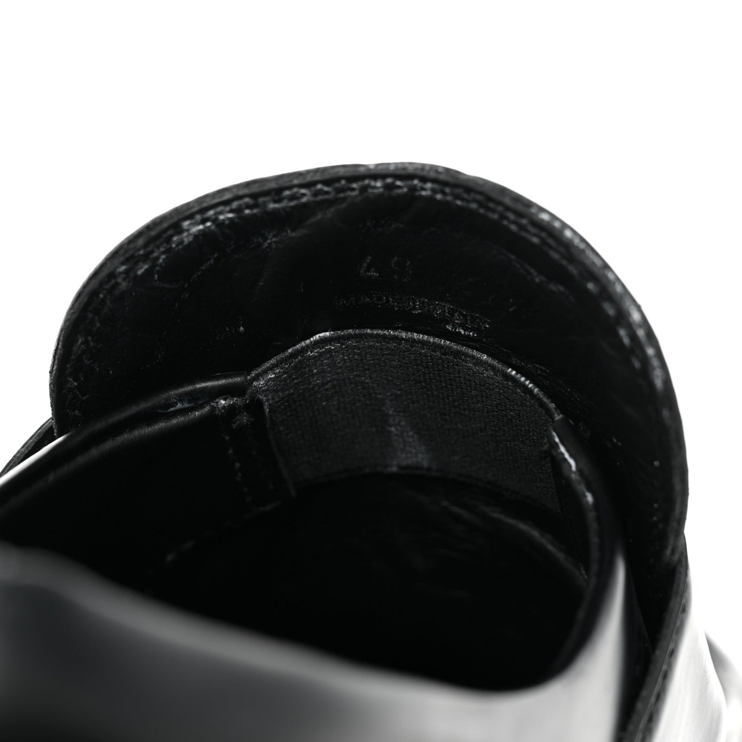 Spazzolato Rois Metal Triangle Logo Monolith 55mm Loafers 37.5 Black