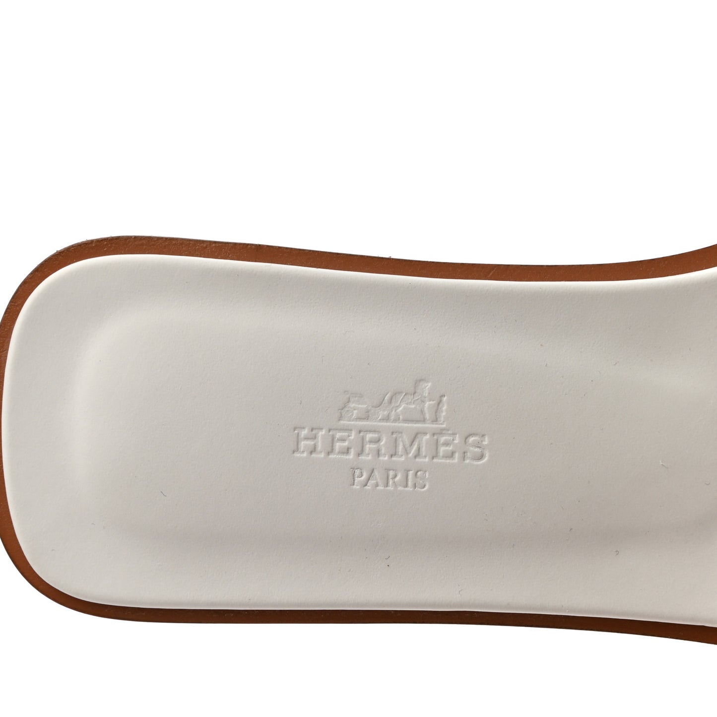 Box Calfskin Oran Sandals 37.5 White