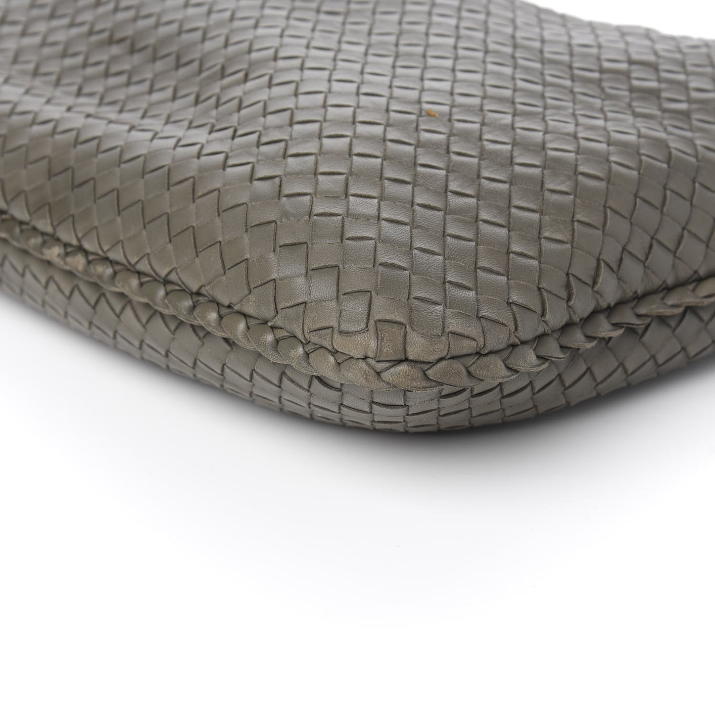 Nappa Intrecciato Large Veneta Hobo Grey