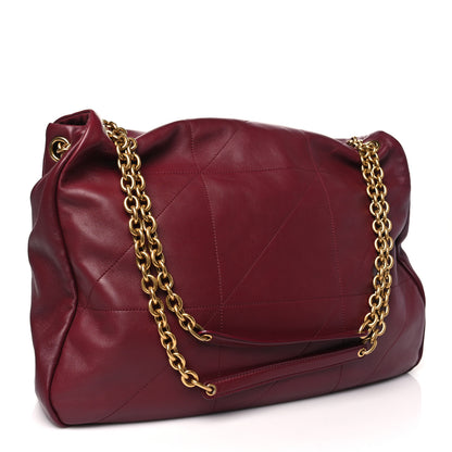 Saint Laurent Lambskin Matelasse Monogram Large Jamie 4.3 New Dark Bordeaux 3 of 10
