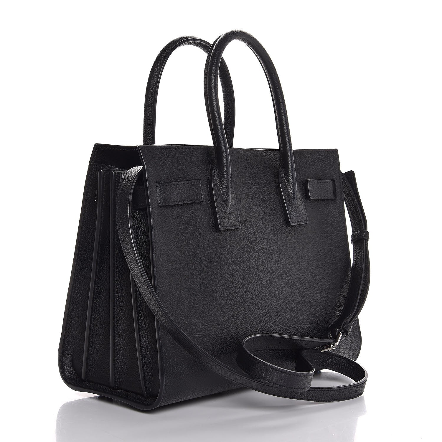 Saint Laurent Grained Calfskin Baby Sac De Jour Black 3 of 8