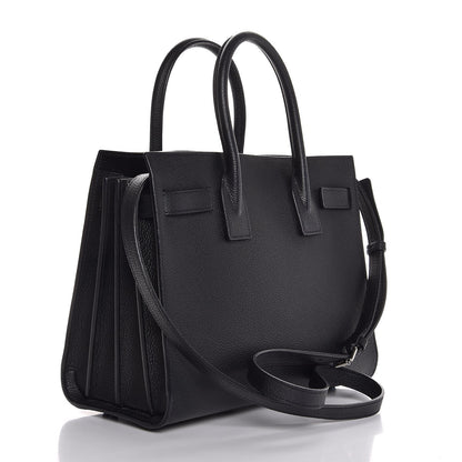 Saint Laurent Grained Calfskin Baby Sac De Jour Black 3 of 8