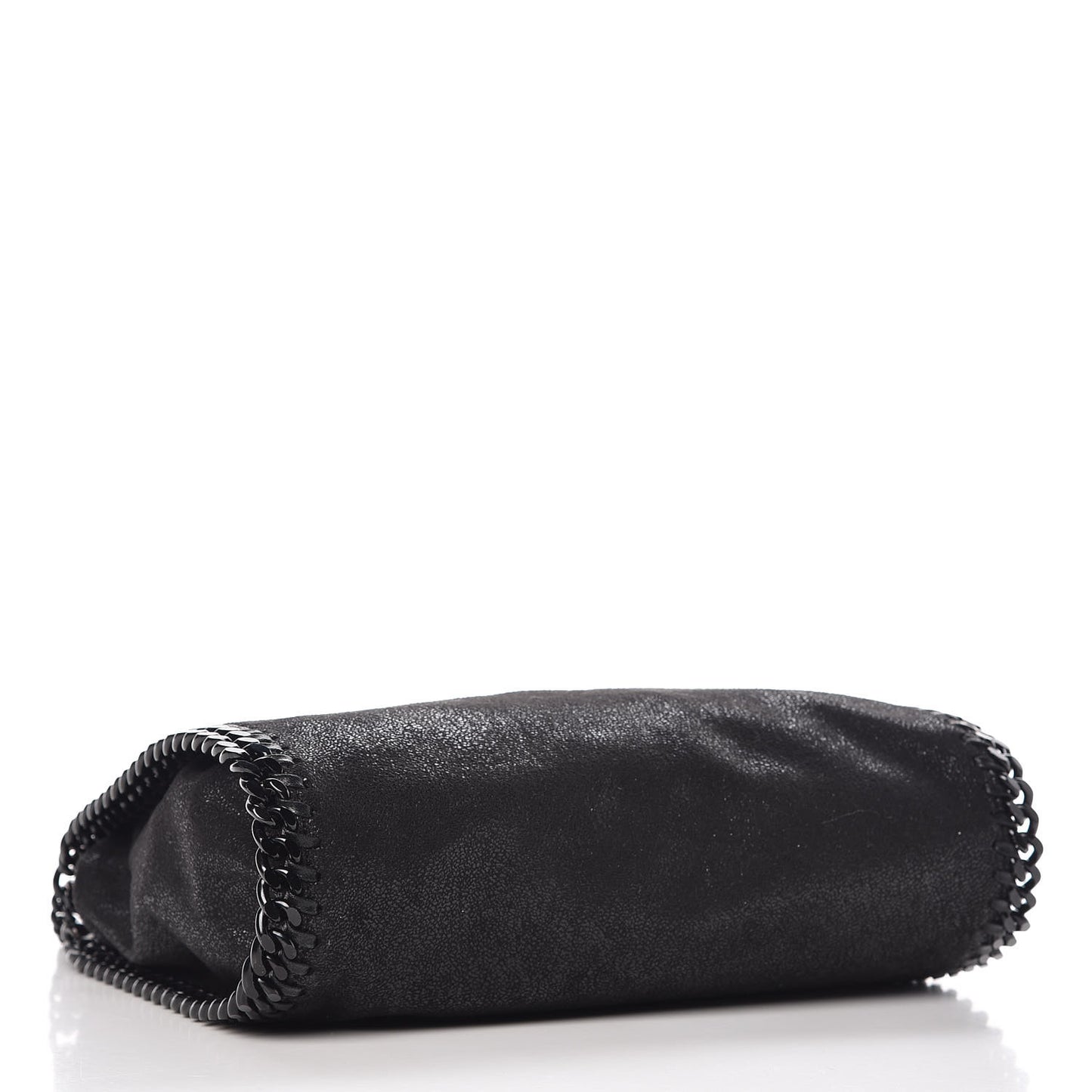Shaggy Deer Mini Falabella Fold Over Tote Black
