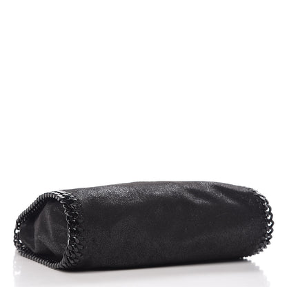Stella McCartney Shaggy Deer Mini Falabella Fold Over Tote Black 3 of 7