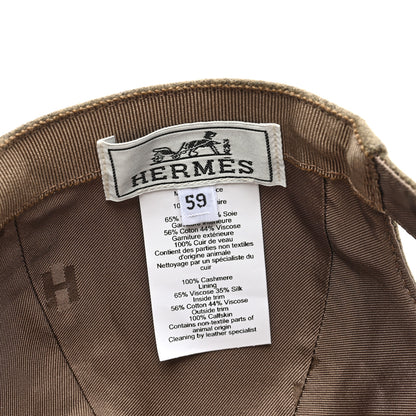 Hermes Cashmere Serena Eperon d'Or Cap 59 Toundra Beige De Weimar 6 of 7