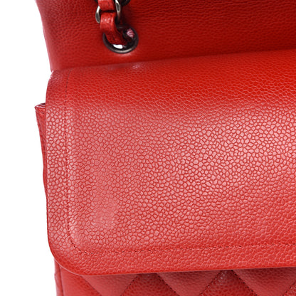 Chanel Caviar Quilted Maxi Double Flap Red 8 of 13