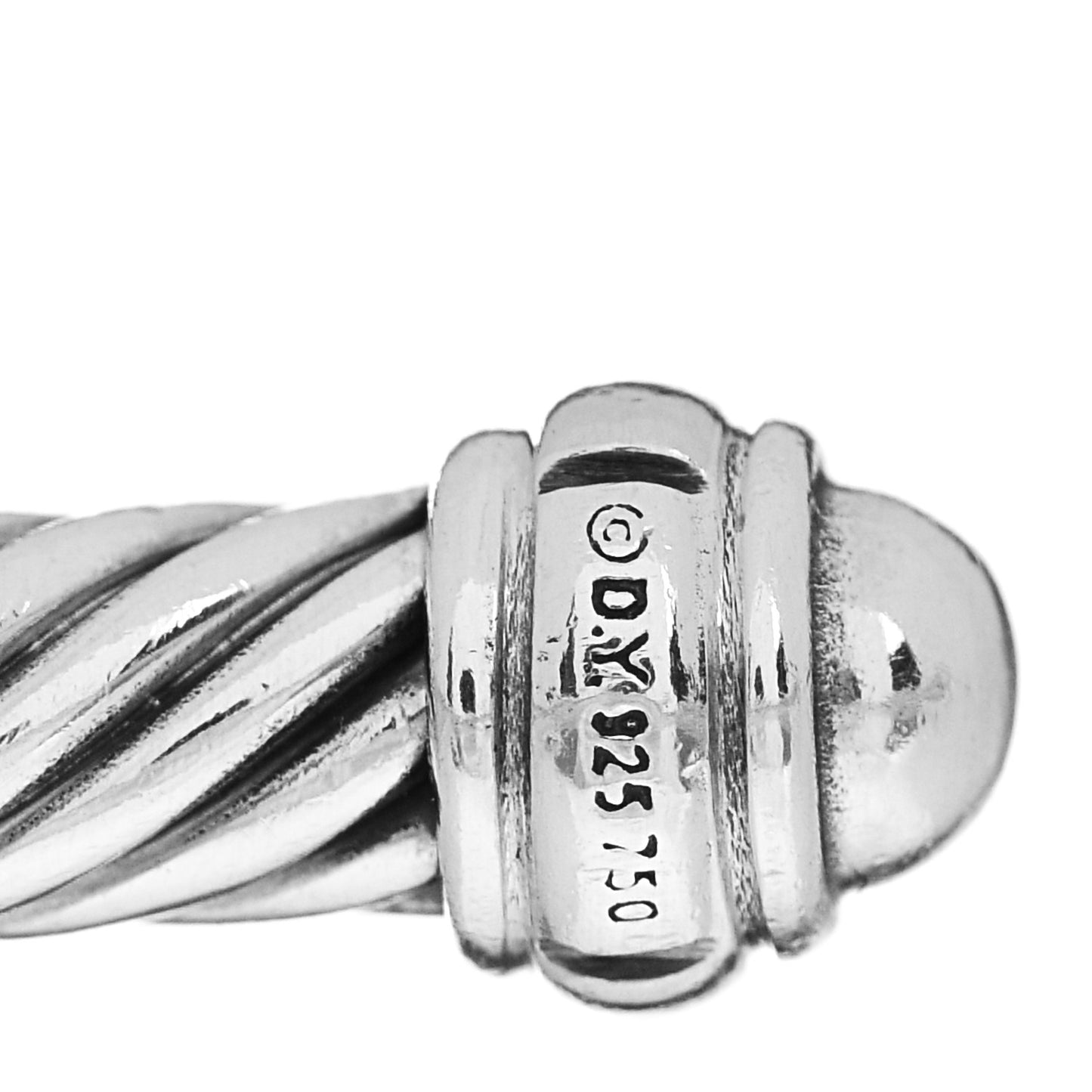 Sterling Silver 18K Yellow Gold 4mm Cable Classics Bracelet
