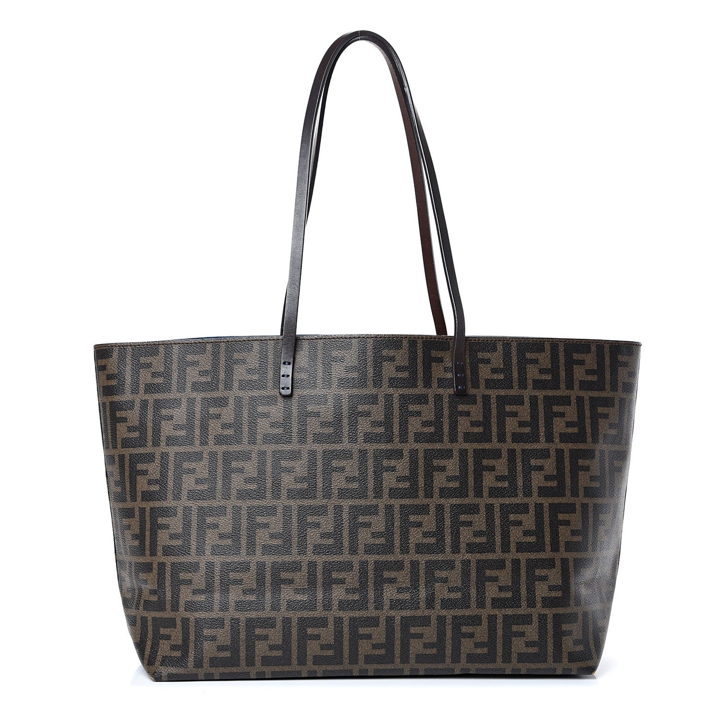 Zucca Spalmati Medium Roll Tote Tobacco Blue