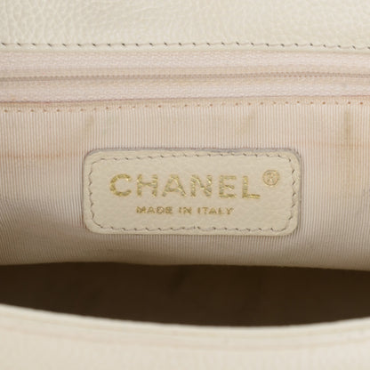 Chanel Calfskin Cerf Executive Shopper Tote White 6 of 13