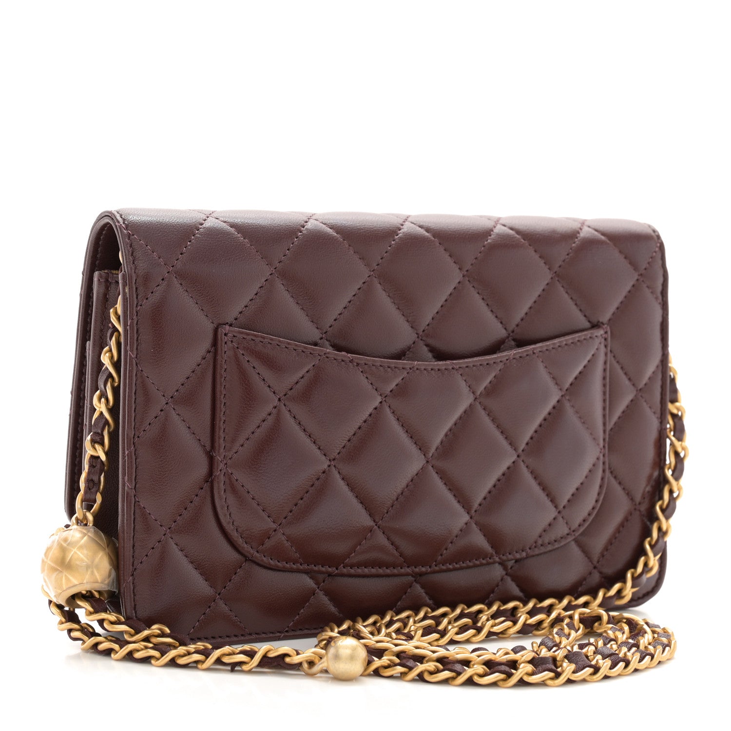 値下げしました！ CHANEL メイクポーチ　Dark brown CHANEL シャネル ポーチ A80909 B10583 MATELASSE マトラッセ