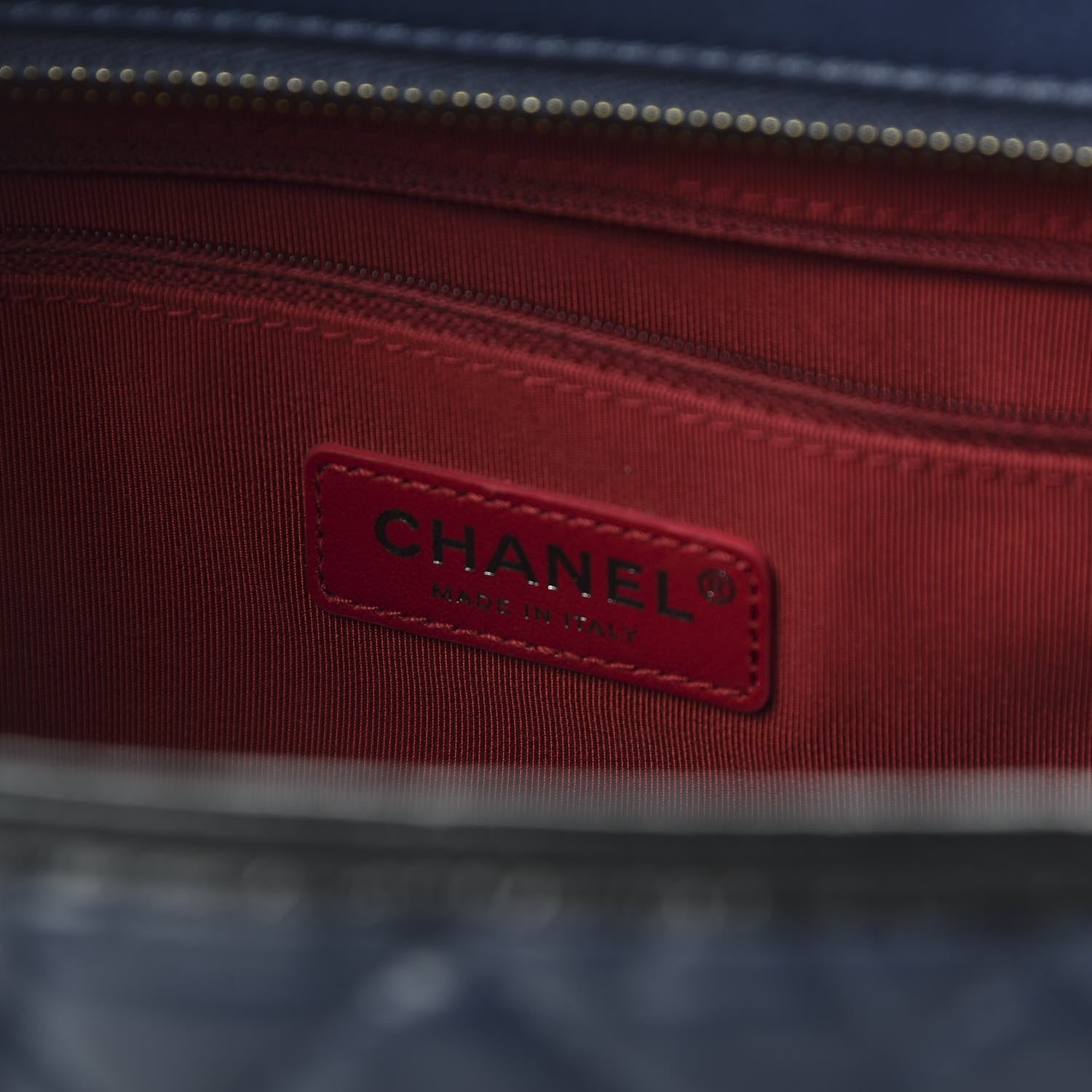 Chanel Aged Calfskin Quilted Medium Gabrielle Hobo Navy Black 8 of 11