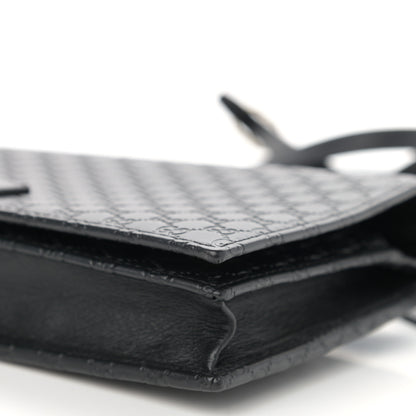 Gucci Microguccissima Crossbody Wallet Black 9 of 9