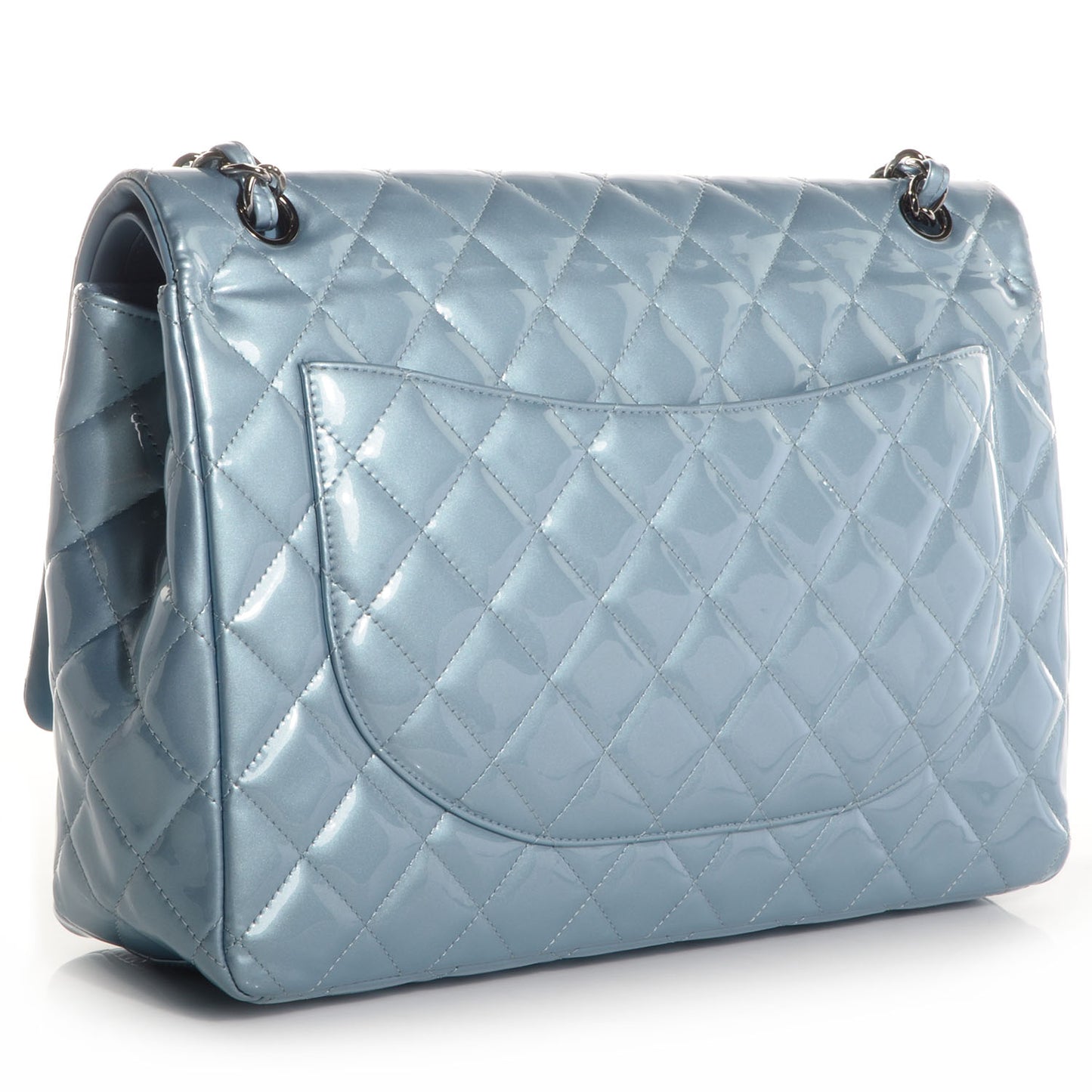 Patent Maxi Double Flap Light Blue