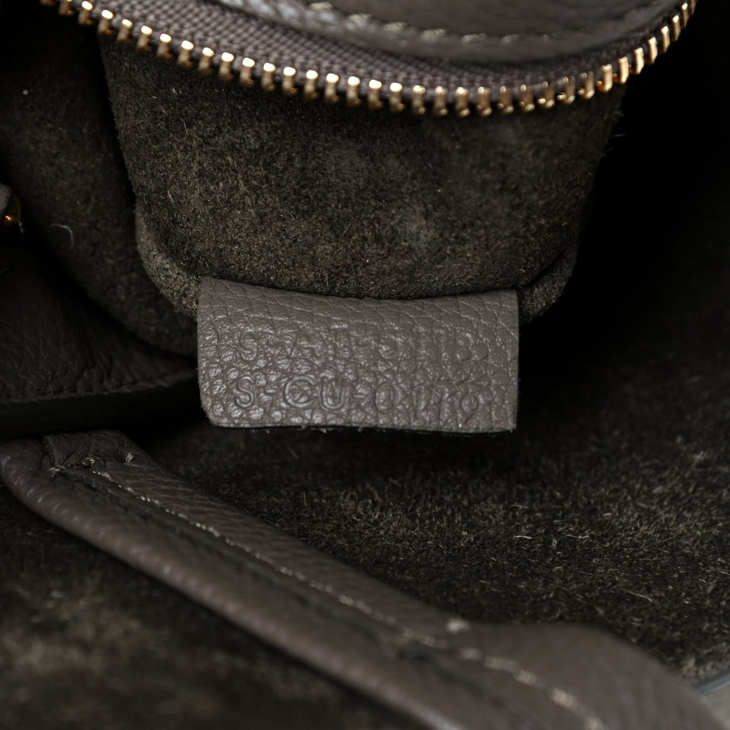 Soft Grained Calfskin Small Belt Cabas Phantom Taupe