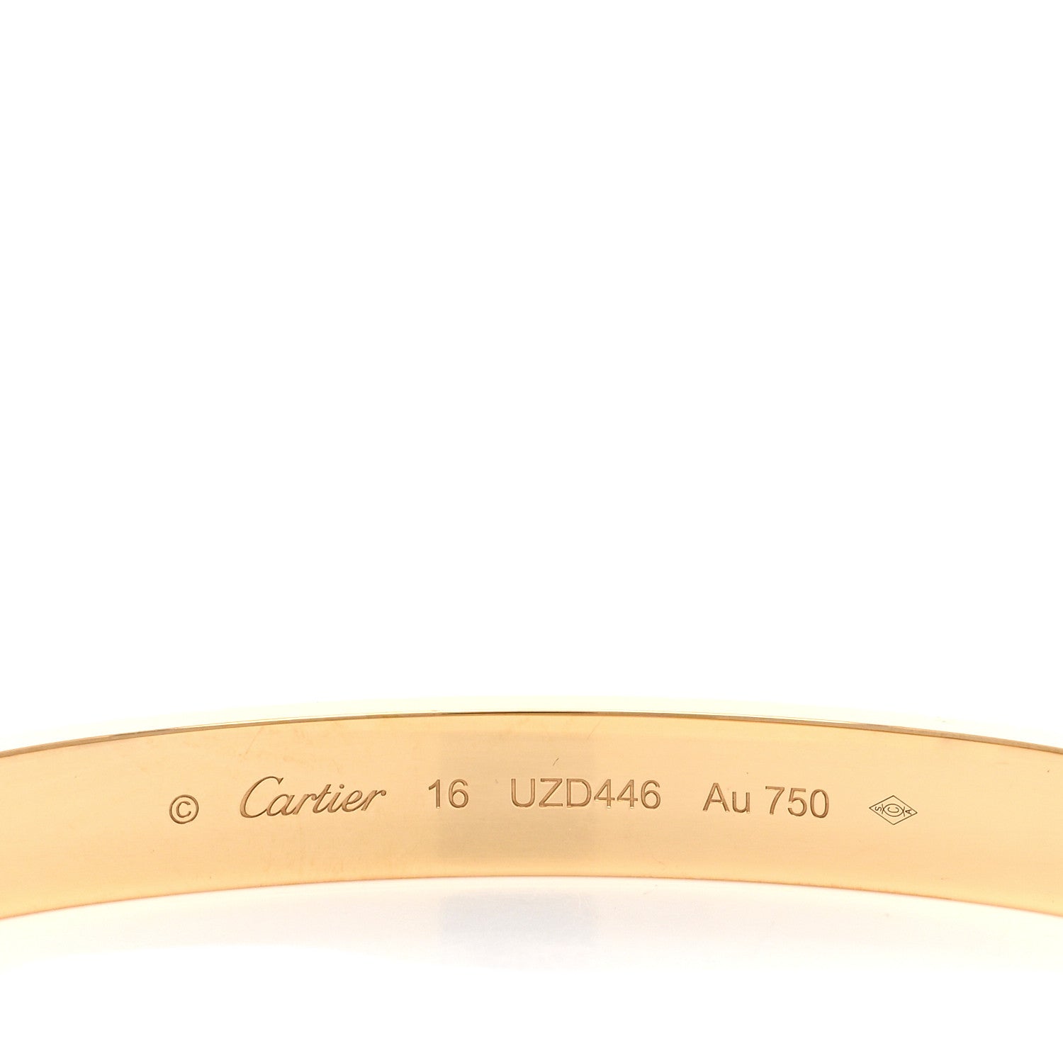 Cartier 18K Yellow Gold Love Bracelet 16 3 of 4