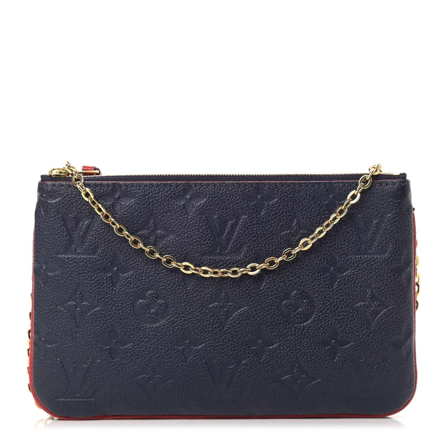 Louis Vuitton Empreinte Double Zip Pochette Marine Rouge 1 of 11