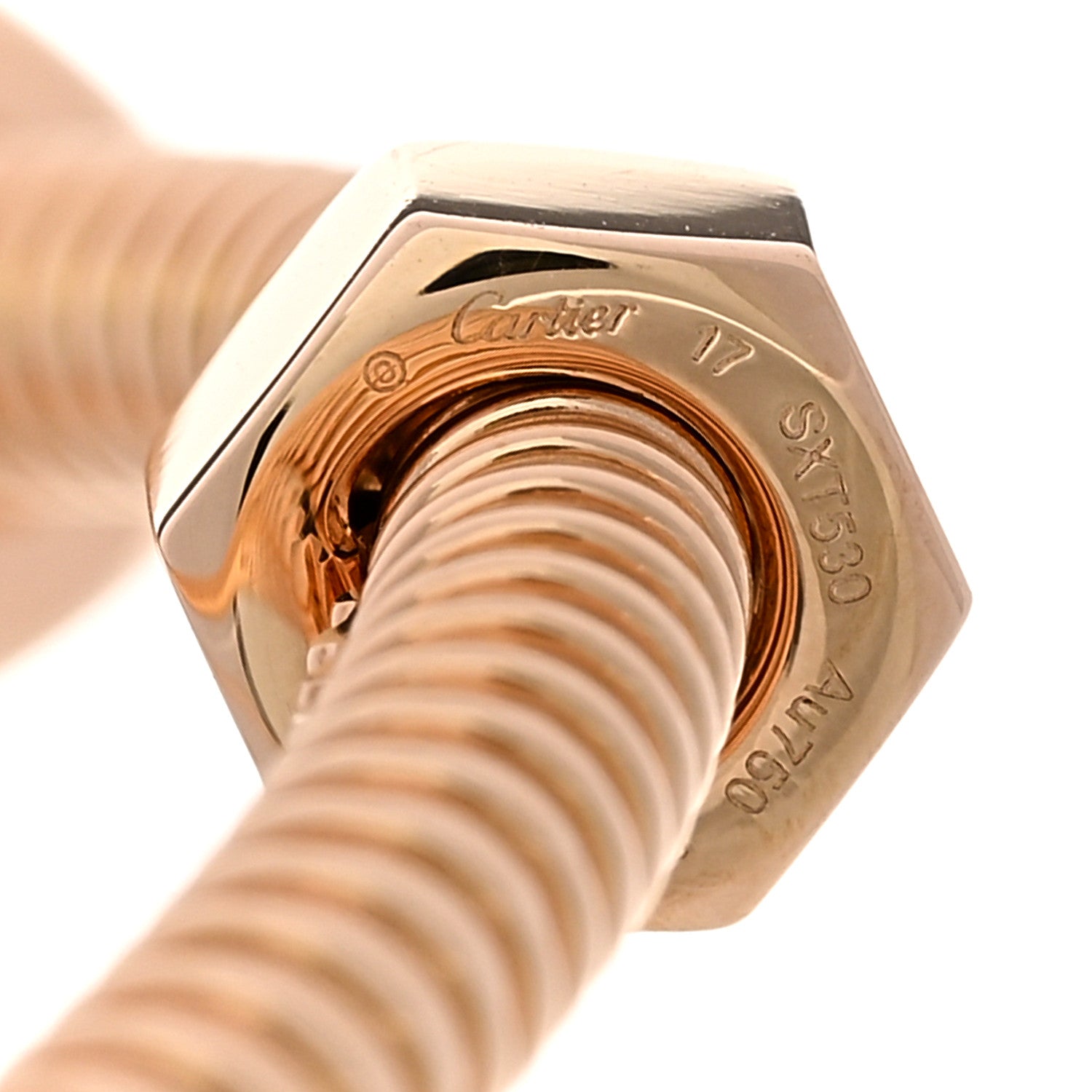 Cartier 18K Pink Gold Ecrou de Cartier Bracelet 17 3 of 5