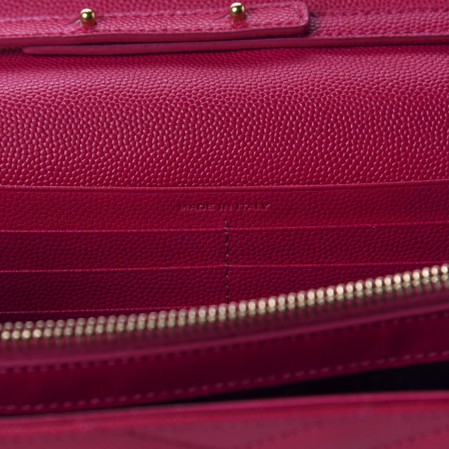 Grain De Poudre Matelasse Chevron Monogram Chain Wallet Bubblegum