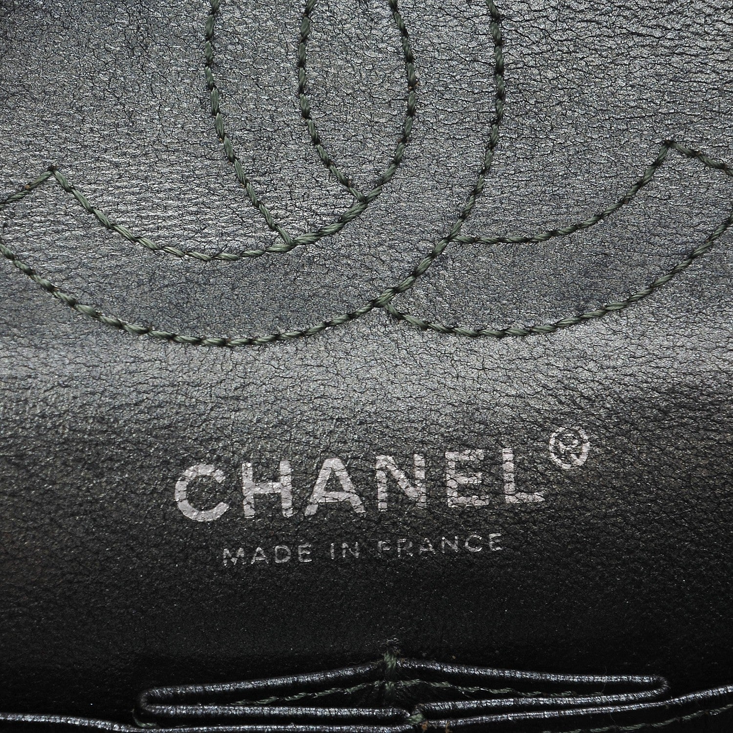 Chanel Metallic Aged Calfskin 2.55 Reissue 224 Flap Green 6 of 8
