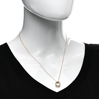 Cartier 18K Pink Yellow White Gold Baby Trinity Pendant Necklace 2 of 4