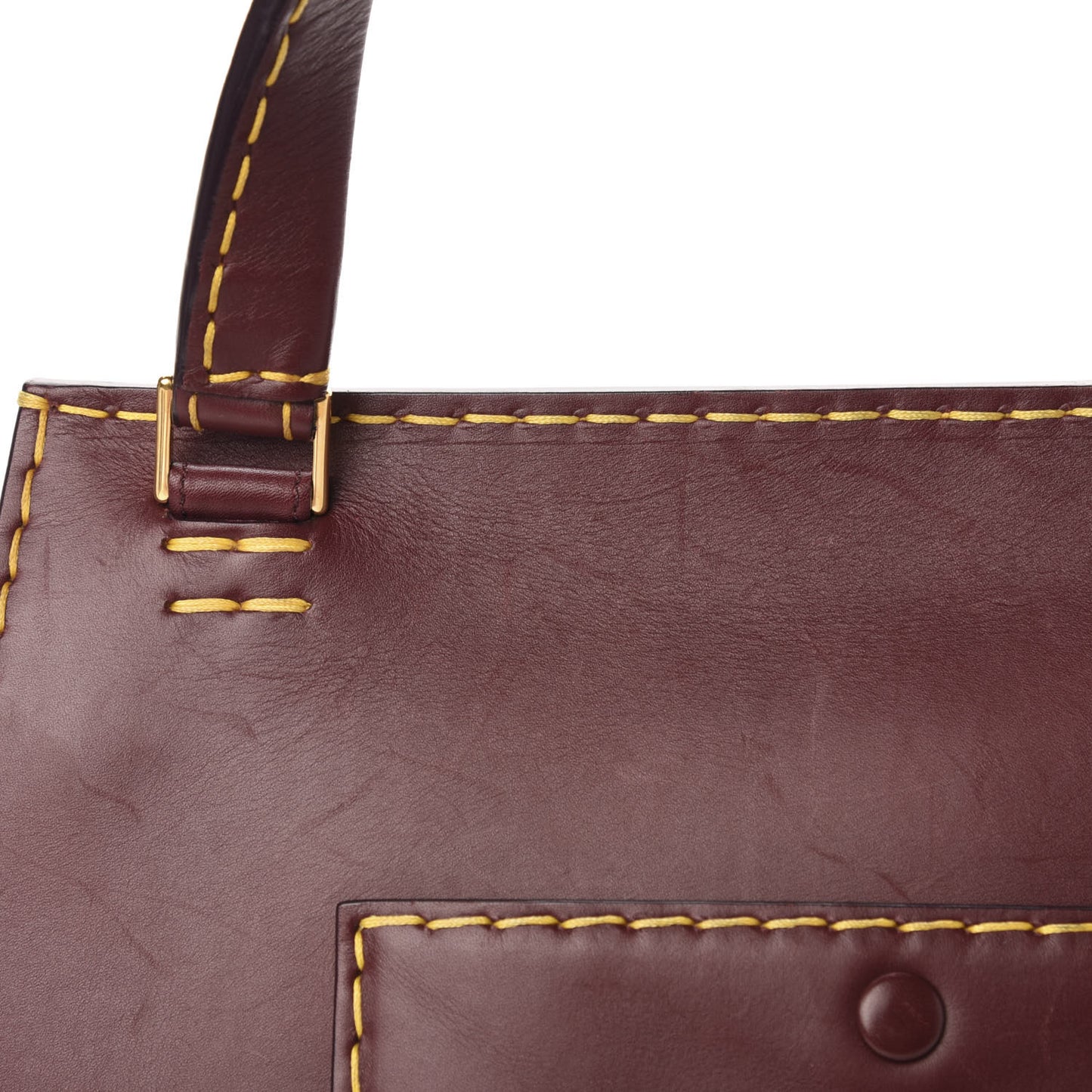 Smooth Calfskin Small Edge Shoulder Bag Burgundy