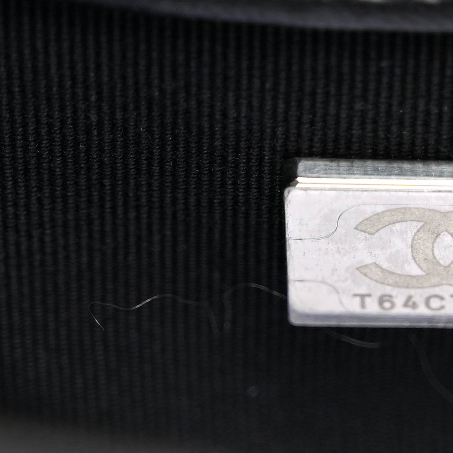 Printed Lambskin Logo CC Envelope Clutch With Chain Black White