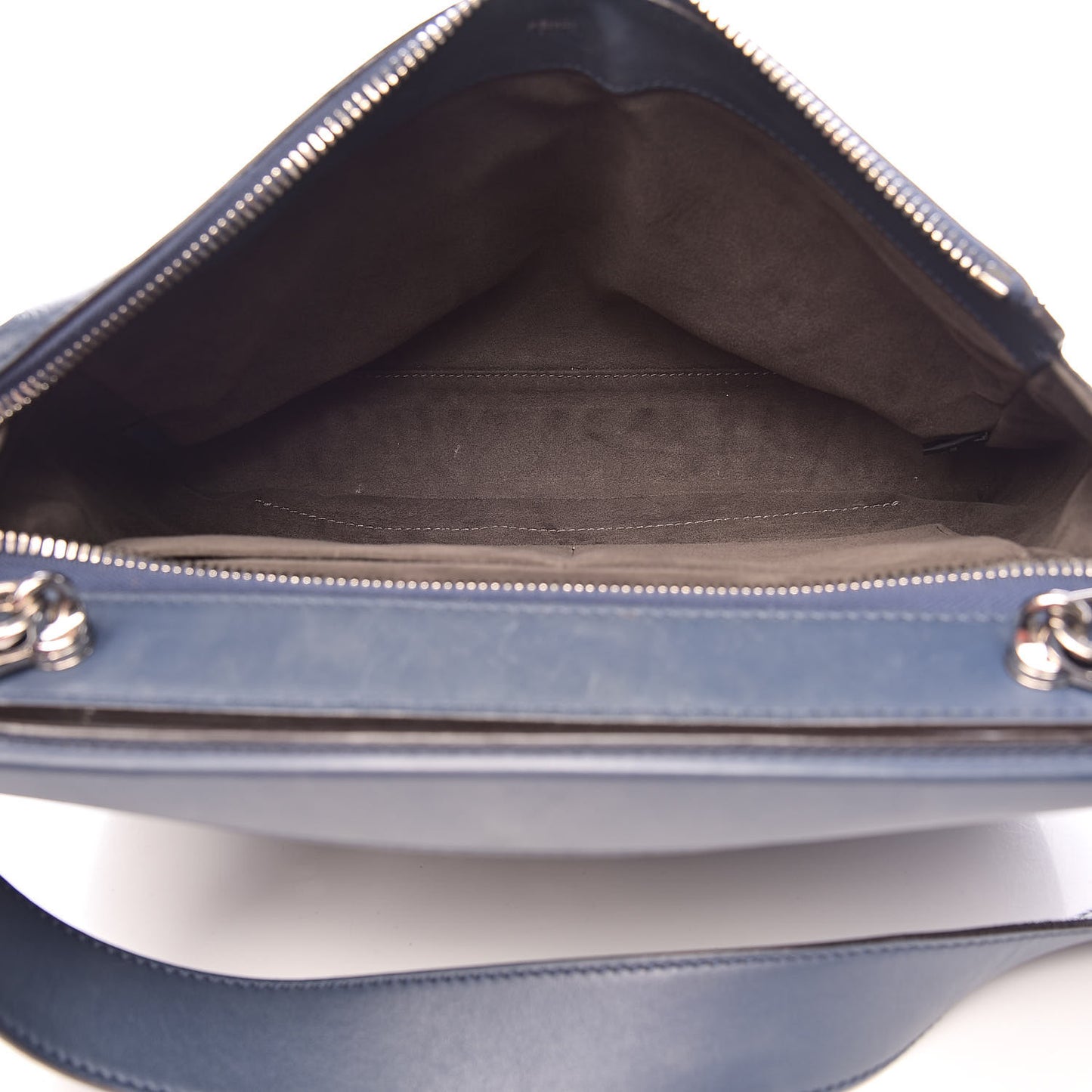 Calfskin Flowerland Studded Dotcom Satchel Blue