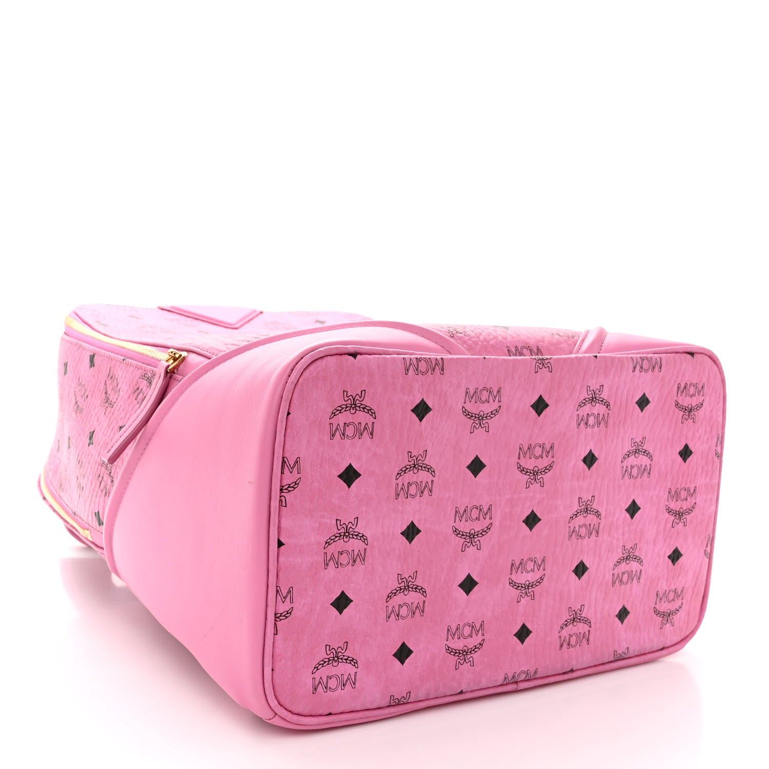 MCM Visetos Medium Duke Backpack Pink 4 of 12